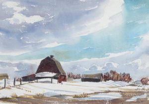 Margaret Dorothy Shelton: BARN IN WINTER