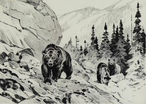 Carl Clemens Moritz Rungius: OUT OF THE CANYON