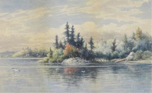 Frederick Arthur Verner: INDIAN ENCAMPMENT ON THE LAKE