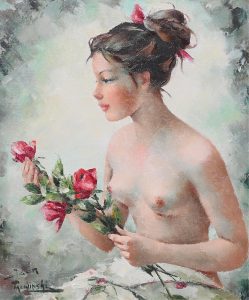 Igor Talwinski: NUDE WITH ROSES