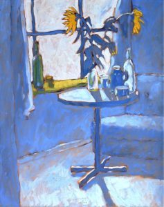 Robert F. M. McInnis: SUNFLOWER STILL LIFE – BLUE