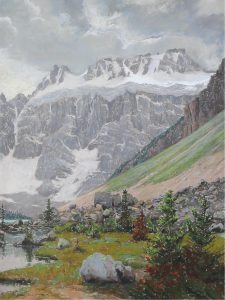 Horace Champagne: CONSOLATION LAKE, BANFF NAT. PARK, ALTA. (NEAR MORAINE LAKE, ABOUT 40 MINS. WALK SOUTH ON WELL MARKED TRAIL)