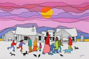Ted Harrison: VILLAGE WANDERERS