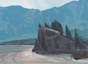 Alan Caswell Collier: LADY FRANKLIN ROCK, FRASER RIVER, B.C.