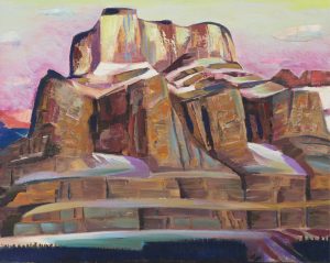 David Pugh: A ROCKY PEAK, SUNSET