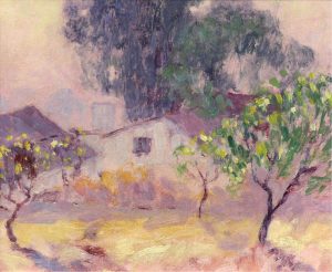William Henry Clapp: HOUSE THROUGH TREES