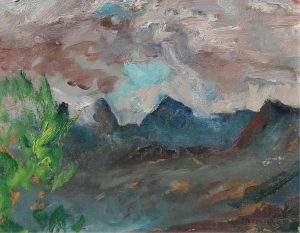 William Lewy Leroy Stevenson: GROUND, FOG IN MOUNTAINS
