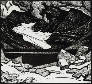 James Edward Hervey MacDonald: A GLACIAL LAKE, ROCKY MOUNTAINS