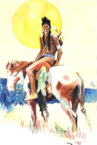 L. J. Sauriol: PORTRAIT ON HORSEBACK