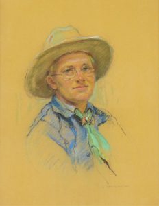 Nicholas de Grandmaison: MAN WITH A WIDE BRIMMED HAT