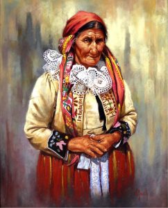 Vilem Zach: COSTUME FROM VESELI NAD MORAVOU HROZNOVA’ LHOTA, SLAV