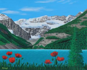 Barbara Engel: POPPIES AT LAKE LOUISE