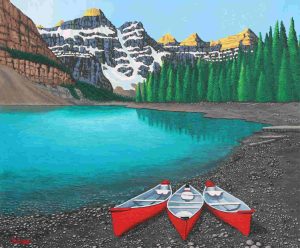 Barbara Engel: MORAINE LAKE, BANFF, ALBERTA
