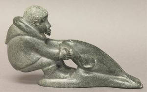 Tuukak Kiatainaq: INUIT HUNTER PULLING IN A BELUGA