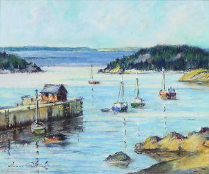 Thomas Hilton Garside: WHARF AT BIC – GASPE COAST (P. QUE)