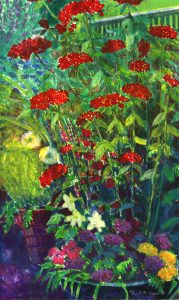 Carol M. Stewart: PLANTER WITH MONKSHOOD