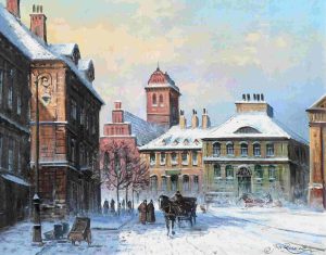 Jan Rawicz: WINTER SCENE, WARSAW