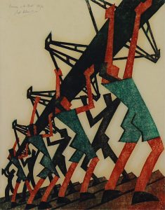 Sybil Andrews: BRINGING IN THE BOAT