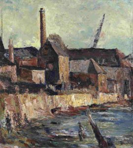 Ronald Ossory Dunlop: WHARF SCENE
