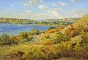 Ernest Luthi: SEPTEMBER IN THE NORTH HILLS OF KATEPWA, LOOKING TOWARDS SANDY BEACH