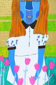 Zbigniew (Stanley) Kupczynski: GIRL WITH TULIPS
