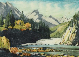 Margaret Dorothy Shelton: BOW FALLS, BANFF