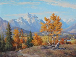 Duncan Mackinnon Crockford: THE BUGABOO MOUNTAINS, FROM GOLDEN, B.C.
