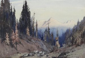 Alfred Crocker Leighton: SAWBACK RANGE, EVENING
