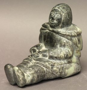 Sara Anirniq Kalingo (Qalingo): SEATED WOMAN WITH MITTEN