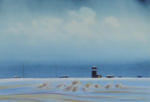 Robert Newton Hurley: PRAIRIE PANORAMA, DUSK