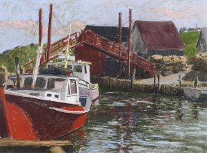 Horace Champagne: BOATS AT DOCK