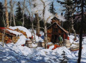 Horace Champagne: A HIDDEN TREASURE (AN ORIGINAL SUGAR SHACK, ALL IN THE TRADITIONAL WAY, PETITE RIVIERE ST. FRANCOIS, QUEBEC)