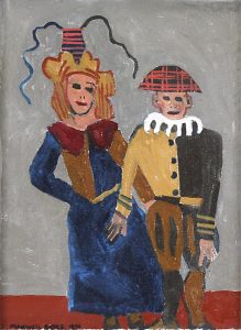 Maxwell Bennett Bates: COUPLE IN FANCY DRESS