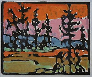 Euphemia (Betty) McNaught: LANDSCAPE WITH TREES
