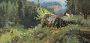 Sheryl Lamar Bodily: RIDER OVERLOOKING CAMP