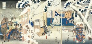 Utagawa Kuniyoshi: VILLAGE SCENE, WINTER