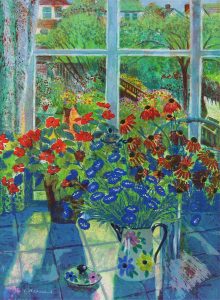 Carol M. Stewart: FLOWERS BY THE GARDEN WINDOW