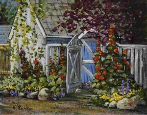 Karin Richter: HOLLYHOCKS TO GREET YOU
