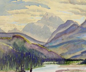 Joseph Ernest Sampson: UNTITLED (RIVER THROUGH THE MOUNTAINS)