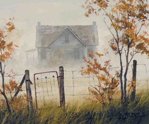Georgia Jarvis: UNTITLED (FARMYARD IN MIST)