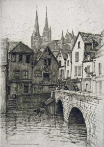 Caroline Helena Armington: LE PONT BOUJU ET LA CATHEDRALE A CHARTRES