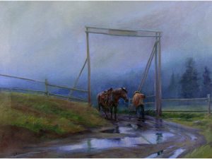 Orestes (Rick) Nicholas Grandmaison: UNTITLED (THROUGH THE RANCH GATE)