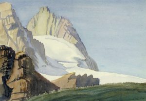 Margaret Dorothy Shelton: UNTITLED (GLACIER AND ROCK FACE)