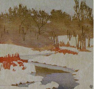 Walter Joseph Phillips: THE STREAM IN WINTER