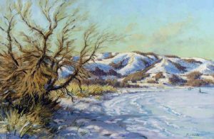 Ernest Luthi: WINTER AFTERNOON AT LEADER’S POINT, SOUTH SIDE