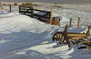 Herbert Otto Sellin: WAGON IN DRIFTS #2