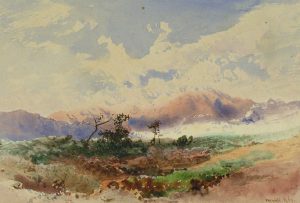 Otto Reinhold Jacobi: UNTITLED (DISTANT MOUNTAINS)  |  UNTITLED (MOUNTAIN SCENE)