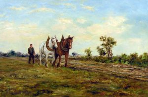 C. E. Harper: UNTITLED (PLOUGHING TEAM)
