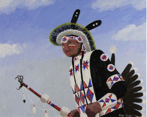 Allen Sapp: ALLEN DANCING AT THE POW-WOW