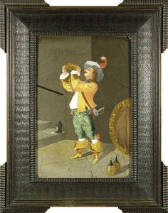 * Merlini: UNTITLED (CAVALIER ENJOYING A BOTTLE OF WINE)